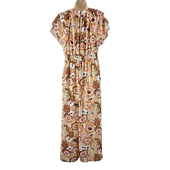 Melloday Women's Floral Print Wide Leg Jumpsuit - Size Small NWOT - Picture 7 of 7
